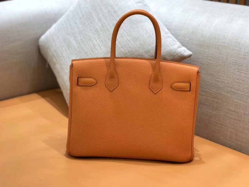 爱马仕 新增现货 birkin 铂金包 经典橙 德国进口小牛皮 金扣 30cm - Image 8