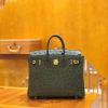 爱马仕 Birkin 25cm 松柏绿 南非KK鸵鸟皮 金扣 原版蜜蜡线 顶级手缝 现货