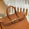 爱马仕 Birkin 25cm 金棕色 Togo小牛皮 金扣 原版蜜蜡线 顶级手工缝制