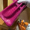 爱马仕 Birkin铂金包 天方夜谭紫 一级皮 尼罗鳄鱼 进口原料 顶级手缝工艺 25cm