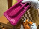 爱马仕 Birkin铂金包 天方夜谭紫 一级皮 尼罗鳄鱼 进口原料 顶级手缝工艺 25cm