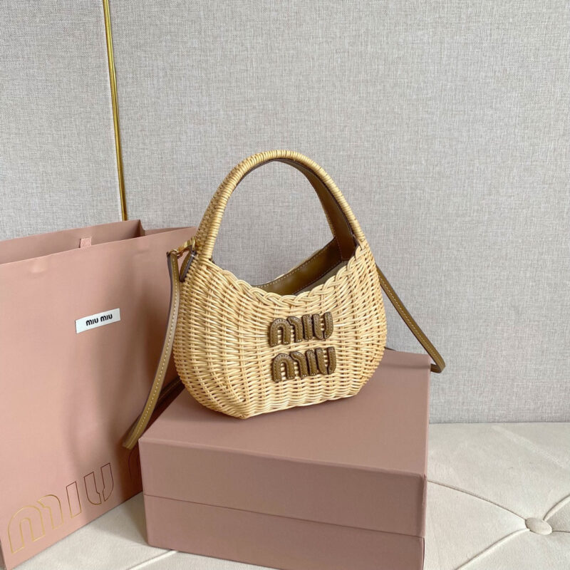 miumiu缪缪*5BC125竹编包菜篮子免检版 - Image 8