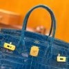 6a2736d89ddf091.jpg 爱马仕 Birkin 30cm 伊兹密尔蓝 一级尼罗鳄 金扣 原版蜜蜡线 顶级手缝