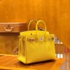 爱马仕 Birkin 25cm 琥珀黄 银扣 尼罗鳄鱼皮拼Togo牛皮 原版蜜蜡线 现货