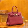 6bb006d87430d53.jpg 爱马仕 Birkin 30cm 石榴红 Togo小牛皮 金扣 原版蜜蜡线 顶级手工缝制