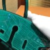 爱马仕 Birkin铂金包 翡翠绿 一级皮 尼罗鳄鱼 进口原料 顶级手缝工艺 25cm