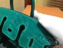 爱马仕 Birkin铂金包 翡翠绿 一级皮 尼罗鳄鱼 进口原料 顶级手缝工艺 25cm