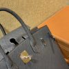 6c8cd12883e9b67.jpg 爱马仕 Birkin铂金包 灰色 南非进口鸵鸟皮 KK级别 匠心打造 30cm