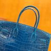 6ca3c451cccfe57.jpg 爱马仕 Birkin 30cm 伊兹密尔蓝 一级尼罗鳄 金扣 原版蜜蜡线 顶级手缝