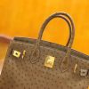 6ccce71e28bae24.jpg 爱马仕 新增现货 Birkin 30cm 大象灰 南非KK级鸵鸟皮 金扣 原版蜜蜡线 顶级手工缝制