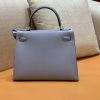 6cd398f5ff7e6c5.jpg 爱马仕 Kelly 凯莉包 掌纹牛皮 冰川蓝 银扣 28cm 全手工 现货