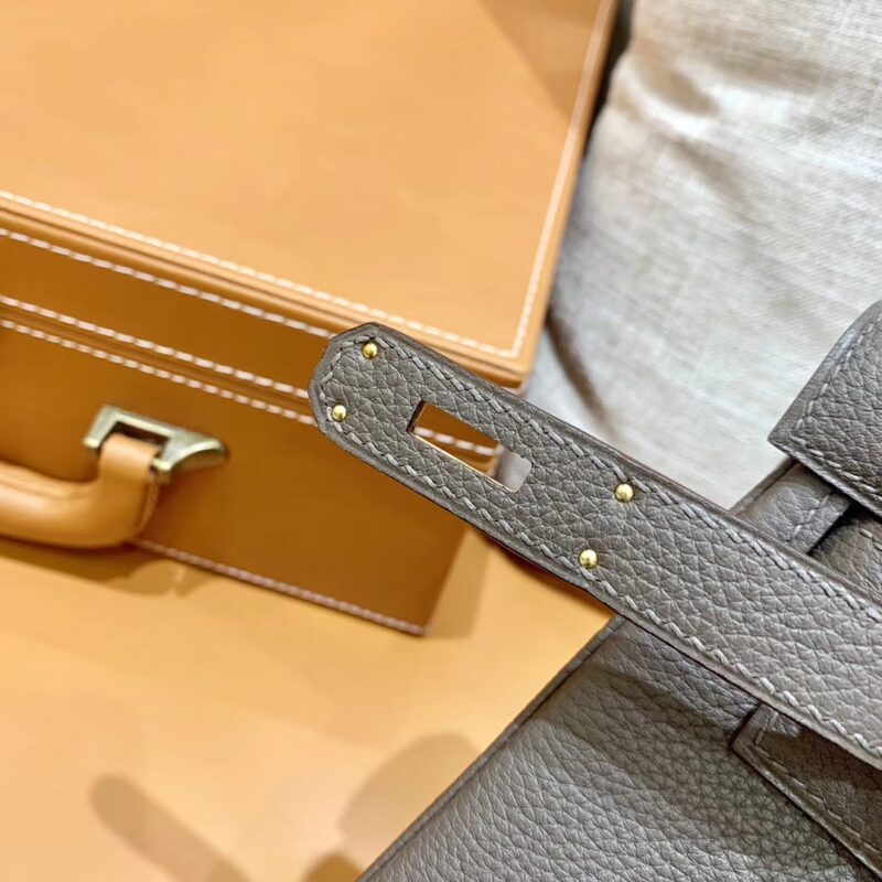 爱马仕 Kelly 凯莉包 锡器灰 小牛皮 28cm - Image 6