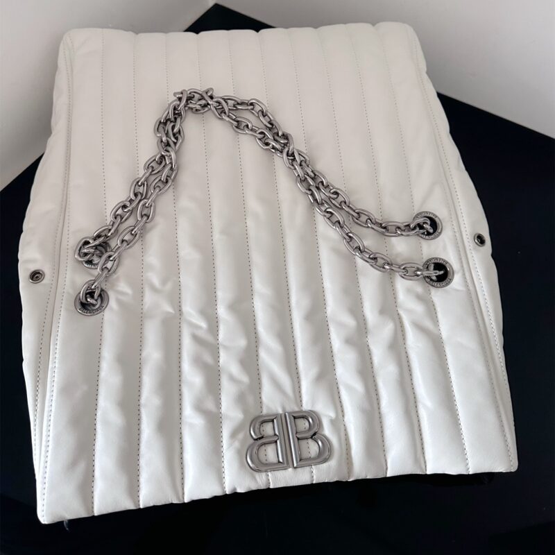 Balenciaga*Monaco系列衍缝线牛皮单肩包m - Image 8