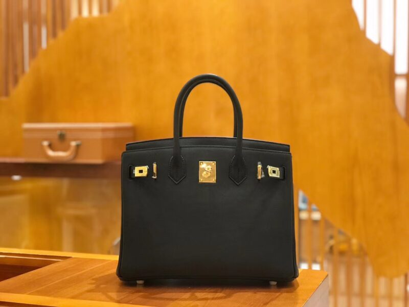 爱马仕 Birkin 30cm 经典黑 Swift 牛皮 金扣 原版蜜蜡线 顶级手工缝制