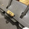 6f791d48c6b1b9a.jpg 爱马仕 Birkin 25cm ( 铂金包) 掌纹牛皮 锡器灰 原版蜜蜡线 全手工缝制