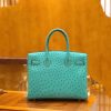 爱马仕 新增现货 Birkin 30cm 维罗纳绿 南非KK级鸵鸟皮 金扣 原版蜜蜡线 顶级手工缝制
