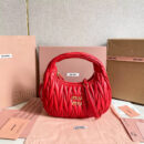 miumiu缪缪*Matelasse系列5BC125手袋红色免检版
