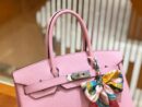 爱马仕 Birkin 30cm 锦葵紫 Togo小牛皮 银扣 原版蜜蜡线 顶级手工缝制