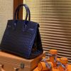 爱马仕 Birkin铂金包 午夜蓝 一级皮 尼罗鳄鱼 进口原料 顶级手缝工艺 30cm