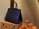 爱马仕 Birkin铂金包 午夜蓝 一级皮 尼罗鳄鱼 进口原料 顶级手缝工艺 30cm