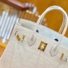 爱马仕 Birkin 铂金包 羊毛白 一级皮 尼罗鳄鱼皮 臻品级别 金扣 30cm
