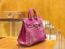 爱马仕 Birkin 铂金包 天方夜谭紫 美洲 方块印 25cm