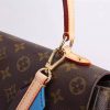 M42735 LV CLUNY MM 中号手袋 LV Monogram 老花系列 配紫蓝皮质肩带