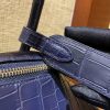 爱马仕 Lindy 琳迪包 午夜蓝 一级鳄鱼皮 雾面 顶级全手工缝制 30cm