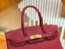 爱马仕 Birkin 30cm 石榴红 Togo小牛皮 金扣 原版蜜蜡线 顶级手工缝制