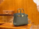 爱马仕 Birkin 25cm 杏仁绿 金扣 掌纹牛皮 全手工缝制