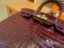爱马仕 Birkin铂金包 波尔多酒红 一级皮 尼罗鳄鱼 进口原料 顶级手缝工艺 30cm