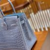 爱马仕 Birkin 30cm 北方蓝 银扣 一级皮 尼罗鳄鱼皮 臻品级别