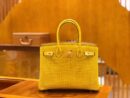 爱马仕 Birkin 30cm 琥珀黄 一级野生湾鳄 金扣 原版蜜蜡线 顶级手缝