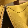 爱马仕 Lindy琳迪包 琥珀黄 德国进口togo牛皮 全手工缝制 银扣 30cm