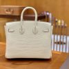 758ffbcfcb9dd0b.jpg 爱马仕 Birkin 铂金包 羊毛白 一级皮 尼罗鳄鱼皮 臻品级别 金扣 25cm