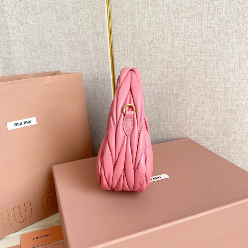 miumiu缪缪*5BP078Mini单肩包海棠粉免检版 - Image 4