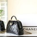 Chanel 24A系列AS5058抛光小羊皮单肩包黑色免检版