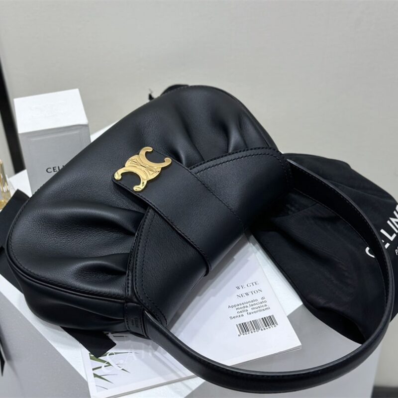 Celine*Polly系列手袋115633黑色免检版 - Image 5