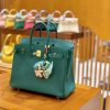 爱马仕 Birkin 铂金包 森林绿 掌纹牛皮 金扣 30cm 高订版本