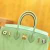 爱马仕 Birkin 25cm 牛油果绿 Epsom小牛皮 金扣 原版蜜蜡线 顶级手缝