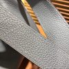 爱马仕 Lindy琳迪包 亚麻蓝 德国进口togo牛皮 全手工缝制 银扣 30cm