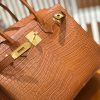 爱马仕 Birkin 30cm 金棕 一级野生湾鳄 金扣 原版蜜蜡线 顶级手缝