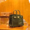 爱马仕 Birkin 25cm 橄榄绿 尼罗鳄鱼皮 金扣 原版蜜蜡线 顶级手缝 现货