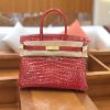 爱马仕 新增现货 birkin 铂金包 法拉利红 一级鳄鱼皮 30cm