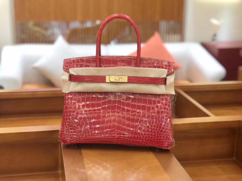 爱马仕 新增现货 birkin 铂金包 法拉利红 一级鳄鱼皮 30cm