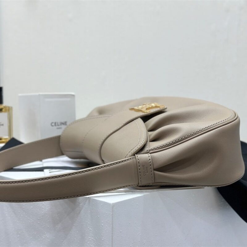 Celine*Polly系列手袋115633褐色免检版 - Image 4