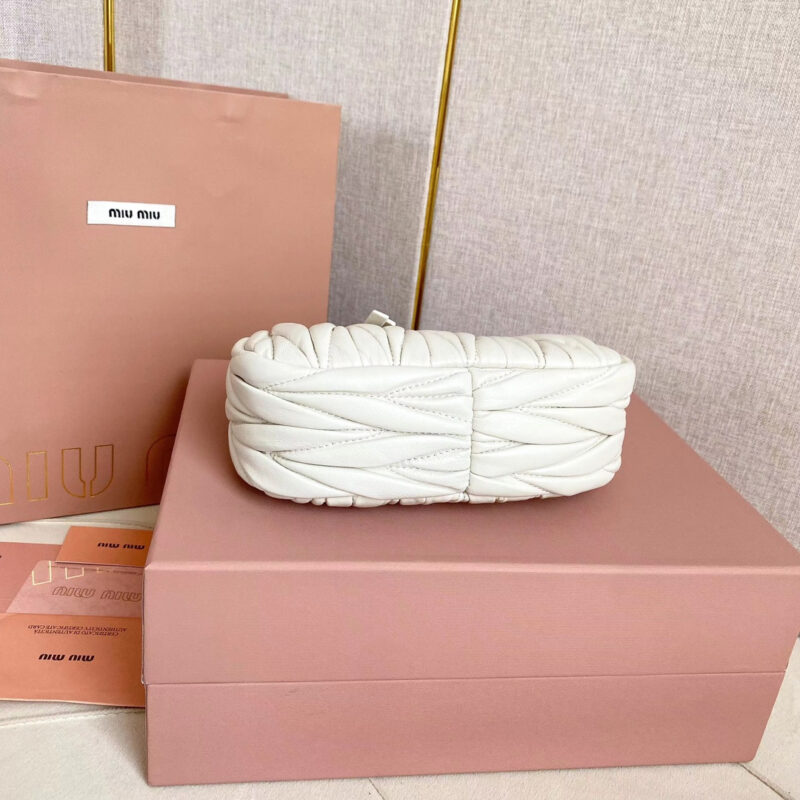 miumiu缪缪*5BP078Mini单肩包白色免检版 - Image 6