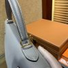 爱马仕 Kelly 32(凯莉包) 亚麻蓝 德国进口 掌纹牛皮 原版蜜蜡线 全手工缝制