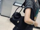爱马仕 Lindy琳迪包 经典黑金 德国进口togo牛皮 蜡线全手工缝制 26cm