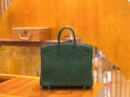 爱马仕 Birkin 25cm 孔雀绿 野生蜥蜴皮 原版蜜蜡线 全手工缝制